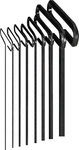 Eklind 33198 Std Grip Hex T-key Allen Wrench 8PC Set Sae Inch Sizes 3/32-1/4. Fixed Price $35.48.