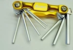 Sae Hex Up Pocket Allen Wrench Set Folding Compact 5/64"-7/32" (8PC) Tool. Fixed Price $9.42.