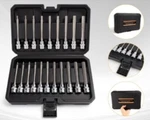 Mulwark 20PC 3/8" Drive Extra Long Allen Hex Bit Socket Set. Fixed Price $45.95.