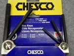 New!! Chesco Hex Keys, 4MM, 5MM, 6MM, 8MM, And 10MM, P/n 88015 (BN55). Fixed Price $13.99.