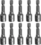 Skziri 10-PIECE 5/16'' Nut Driver Bit Set With Hex Shank Quick Release. Fixed Price $21.12.
