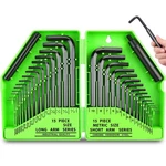 Swanlake 32PCS Hex Key Set, Allen Wrench Inch/metric MM(0.7MM-10MM) SAE(0.... Fixed Price $18.92.