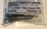 10 New Ivy Classic 7/64 Hex Insert Bits S2 Steel Impact Plus Free Shipping. Fixed Price $12.95.