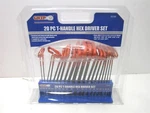 Grip (92158) Sae Red T-handle Hex Key Set With Stand Pack Of 20 Pcs. Fixed Price $34.95.