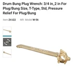 Ampco Safety Tools W-56 Drum Bung/plug Wrench, Offset, 12 In.. Fixed Price $50.00.