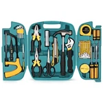 27PCS General Household Tool Set, Home Repair Mechanics Hand Kit.... Fixed Price $46.01.