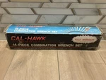 Cal-hawk 14-PIECE 3/8" 1-1/4" Wrench Set,chromed Vanadium Steel Vtg. Fixed Price $49.99.