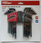 Brand New Sealed Hyper Tough Heavy Duty 26 Piece Ball End Hex Key Set Tools. Fixed Price $17.00.