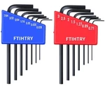 Ftihtry 14PCS Mini Hex Key Allen Wrench Set, METRIC(0.7-3MM) And Black-oxide. Fixed Price $17.84.