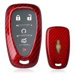 Real Red Carbon Fiber Key Fob Cover For Chevy Camaro Malibu Cruze Spark Volt... Fixed Price $39.09.