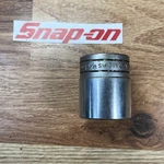 Snap-on Tools SW361 Sae 1-1/8" 1/2" Drive 12-POINT Shallow Chrome Socket Usa. Fixed Price $14.95.