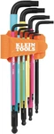 BLS9M 9-PIECE Metric Ball End Hex Key Caddy Set, Color-coded Style, Extra-long. Fixed Price $49.99.
