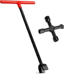 Water Meter Key Wrench 16 Inch Enforced Steel T-handle 4-WAY? Black+redtttt. Fixed Price $27.03.