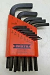 New!! Proto J4980 13 Piece Standard Arm Hex Key Set With Molded Plastic Holder. Fixed Price $9.99.