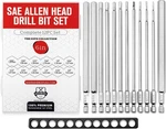 Baker And Bolt 12-PIECE 6" Long Hex Head Allen Wrench Drill Bit Set Onesize. Fixed Price $38.85.