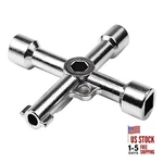 Electrical Cabinet Key, Surface Polished Antirust 4 Way Utilities 1PCS. Fixed Price $18.10.