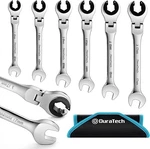 Duratech 6-PIECE Ratcheting Wrench Set W/open Flex-head Metric W/organizer Bag. Fixed Price $105.99.