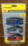 Roadpro 3 Folding Hex Key Wrench Sets - Item #QPT12SP02. Fixed Price $10.96.