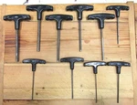 Vintage Set Of 10 Vaco Hex Head T-handle 6 Inch Keys With Stand. Fixed Price $26.99.