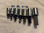 Snap-on Tools Usa 1/2" Sae 7PC Hex Bit Standard Socket Driver Set 307ESAY. Fixed Price $143.50.