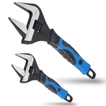 2 Pcs Wide Opening Adjustable Wrench Set 6INCH 10INCH Deep Jaw Hand Tool. Fixed Price $41.23.