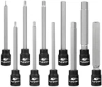 Extra Long Allen Wrench Hex Bit Socket Set (10 Pack) - 6" In 3/8" D. Fixed Price $19.64.