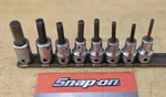 Snap On 208EFAY - 3/8" Pc Sae Standard Hex Bit Socket Driver Set. Fixed Price $74.95.
