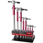 Powerbuilt 8 Pc Sae T-handle Hex Allen Key Wrench Set W/ Speed Sleeves Red. Fixed Price $118.99.
