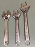 Sears Craftsman 3PC Adjustable Wrench Set (44603) (30871) 10 (30872). Fixed Price $22.95.