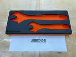 Snap-on Tools Orange Foam Organizer For 8" & 12" Soft Grip Adjustable Wrenches. Fixed Price $69.95.
