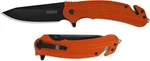 Kershaw 8650 Barricade 3.5" 8CR13MOV Stainless Steel Blade & Orange Gfn Handle. Fixed Price $33.94.
