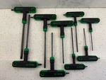 Snap-on AWSGT800A T8-T45 9 Piece Green Soft Grip T-handle/l-shaped Torx Set Usa. Fixed Price $124.99.