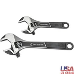 Wide Jaw Adjustable Wrench Set 6INCH 10INCH Heavy Duty Hand Tools Precision Grip. Fixed Price $52.49.