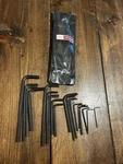 Vintage Craftsman Usa Hex Key Set 46696 20 Pcs. Pouch Sears Hollow Screw. Fixed Price $11.00.