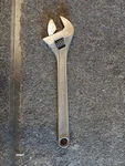 Westward 1NYB6 Adjustable Wrench, 18 In, 2 Jaw Capacity, Black. Fixed Price $47.00.