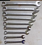 2 Point Combination Wrenches 9/16 To 1-1/16 Nine Black Hawk Usa. Fixed Price $45.00.