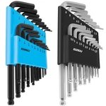 36-PIECE Hex Key Wrench Set With Ball End Sae/metric Sizes And 2 Blue. Fixed Price $19.34.
