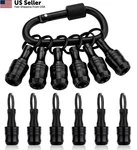 Katerk 6PCS Bit Holder With Carabiner Socket For Key Chain Size, Total Black. Fixed Price $24.66.