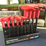 18 Pc Sae & Metric Handle Wrench Ball End Hex Key Set. Fixed Price $28.28.