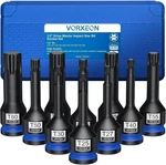10 Pcs 1/2" Drive Impact Star Bit Socket Set 42CRMO With Storage Case,. Fixed Price $46.67.