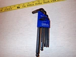 Eklind Tool Set Of 9 Ball-hex-l Key Allen Wrench. Fixed Price $23.95.