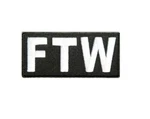 Ftw 3.25" X 1.5" Iron Patch (1491) Feel The Wind Biker (K1). Fixed Price $5.84.