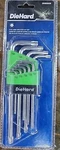 Diehard Pc Long Arm Star Key Set, DH50009, Storage Caddy, Ball End. Fixed Price $14.00.