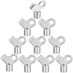 Gisafai 10 Pcs Radiator Bleeding Air Valve Key - Metal Copper Alloy Silver. Fixed Price $14.75.