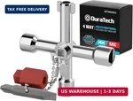 Duratech 4 Way Sillcock With Bit, Multi-functional Water Key, Cross 1-P. Fixed Price $15.40.