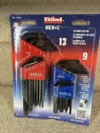 Eklind Tool 10022 Piece Combination Short & Long Hex-l Key Sets. Fixed Price $16.00.