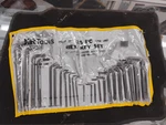 Kr Tools Heavy Duty Super Long Hex Key Set #19122 (missing 1PC). Fixed Price $12.00.