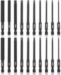 Nauix 20 Piece Hex Head Allen Wrench Drill Bit Set, 1/4 Inch Shank Metric.... Fixed Price $24.28.