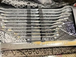 9 Pcs Husky Combination Chrome Vanadium Wrench Set & HOLDER(5C)). Fixed Price $49.99.