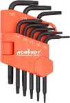 Sedy 8-PIECE Mini Torx Key Set, Tamperproof Star Allen Small, Orange. Fixed Price $11.94.